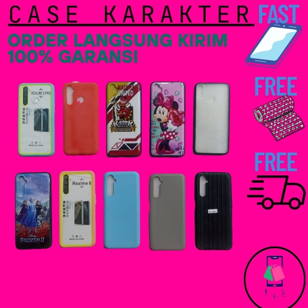 เคสซิลิโคน softcase motif case ธรรมดา viral Realme 2 2 pro C1 3 3 pro 5 pro 5i 5s 8 pro C3 C17 7i 6 