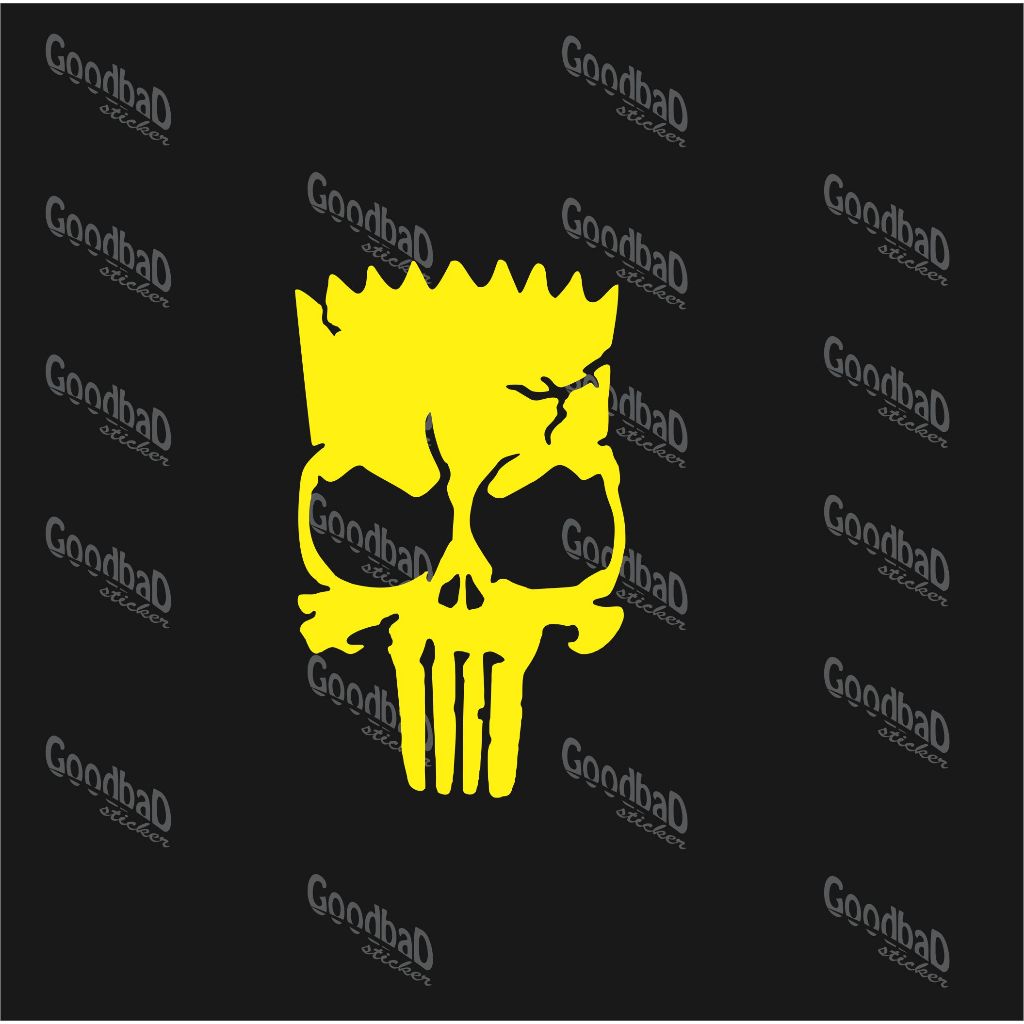 สติ๊กเกอร์ตัด SIMSON PUNISER