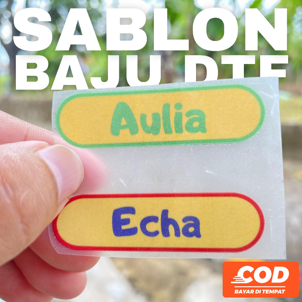 เสื้อผ้า NAME LABEL / HIJAB LABEL / สติ๊กเกอร์เสื้อผ้า / เสื้อผ้า NAME SCREEN PRINTING / IRONING CLO