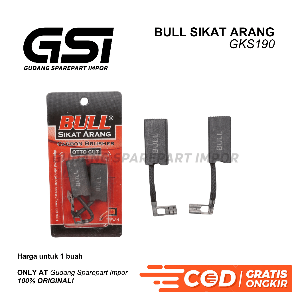 MESIN BULL Carbon Brush GKS190 ใหม่ Bosch Saw Machine / CB GKS190 Charcoal Brush / Brostel Spool Cha