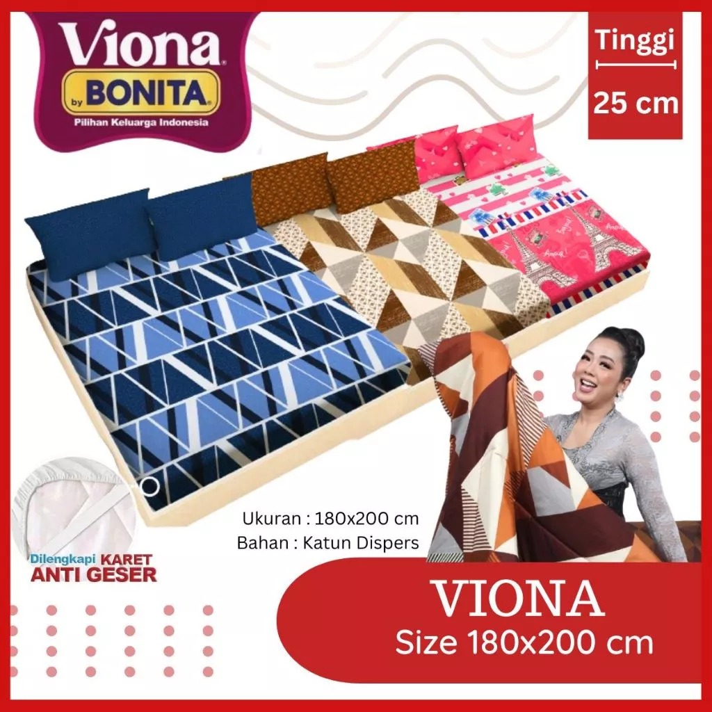 ผ้าปูที่นอน Bonita King Viona / ผ้าปูที่นอน Bonita 180x200