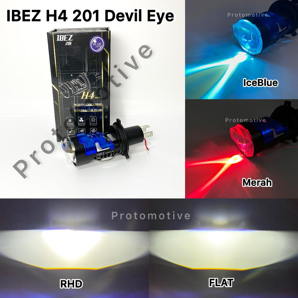 IBEZ 201 H4 มินิโปรเจคเตอร์ ไฟหน้าตาบิลเดวิล
