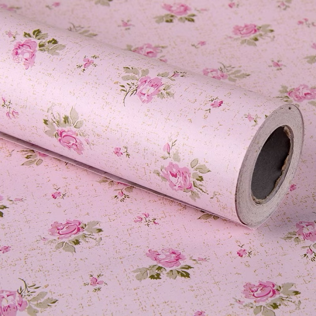 Shabby Cream Wall Sticker วอลเปเปอร์ 8 เมตร X 45cm