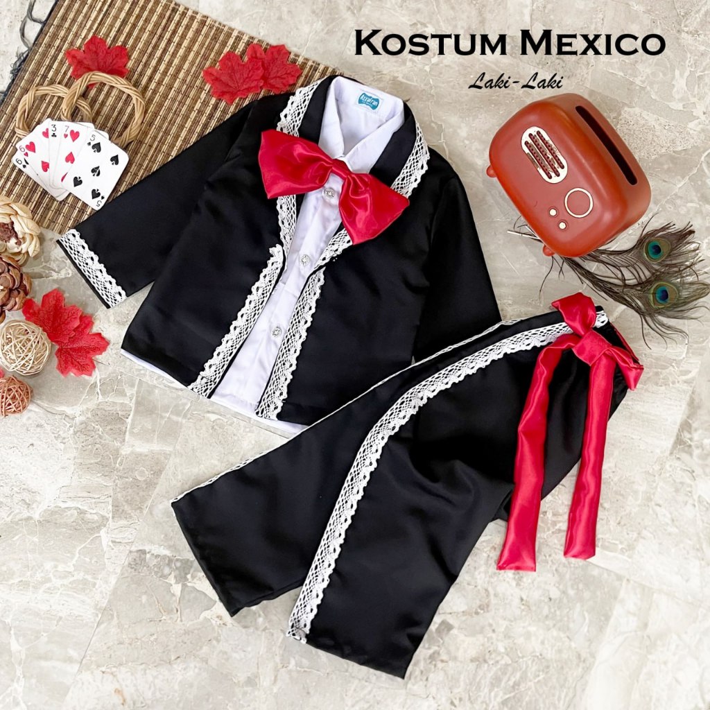 MEXICO COSTUME / CHILDRENS COSTUME / PHOTOSHOT CLOTHES / เสื้อผ้าเด็ก / NEWBORN COSTUMES / เสื้อผ้าเ