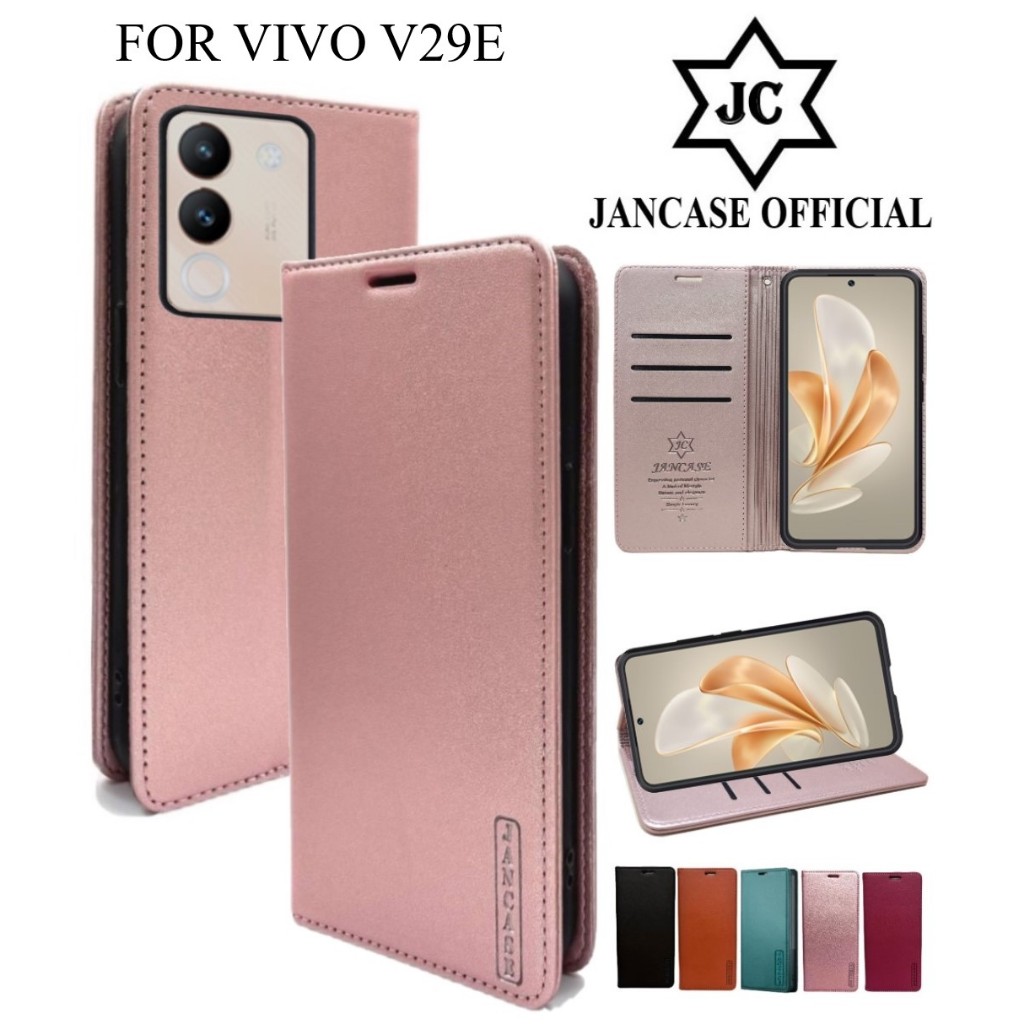 JANCASE FLIP WALLET FOR VIVO V29E ปกพรีเมี่ยม mobilephone WALLET ปลอก