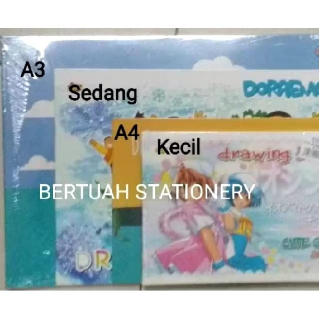 SCHOOL DRAWING BOOK A3 A4 MEDIUM SMALL SCHOOL DRAWING BOOK ขนาดใหญ่ขนาดกลางขนาดเล็ก
