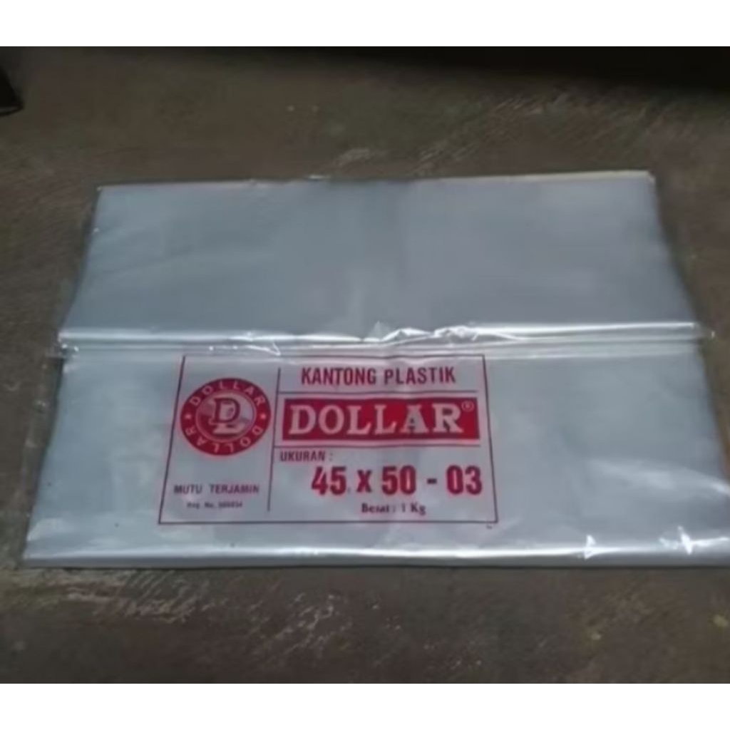 Dollar Plastic 45x50 0.3 น้ําหนัก 1กก