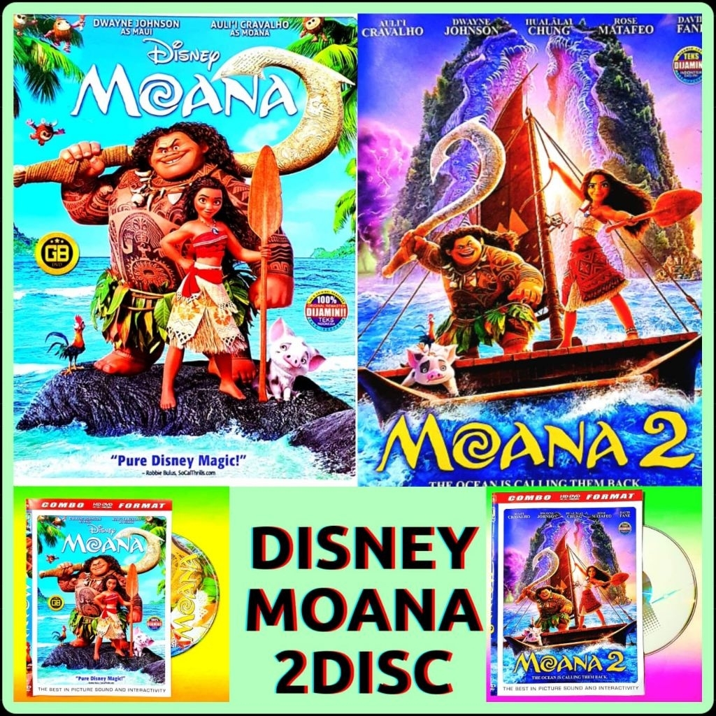 DISNEY COMPLETE FULL SEALED BOX-LATEST MOANA 2 DVD CASSETTE 2024-MOANA2 DVD CASSETTE-LATEST CARTOON 