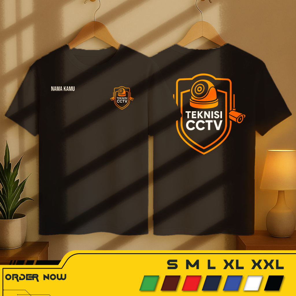 เสื้อยืดเด็ก CCTV Technician T-shirt V1 สามารถขอชื่อได้ | เสื้อผ้า Distro | พิมพ์หน้าจอ DTF พรีเมี่ย