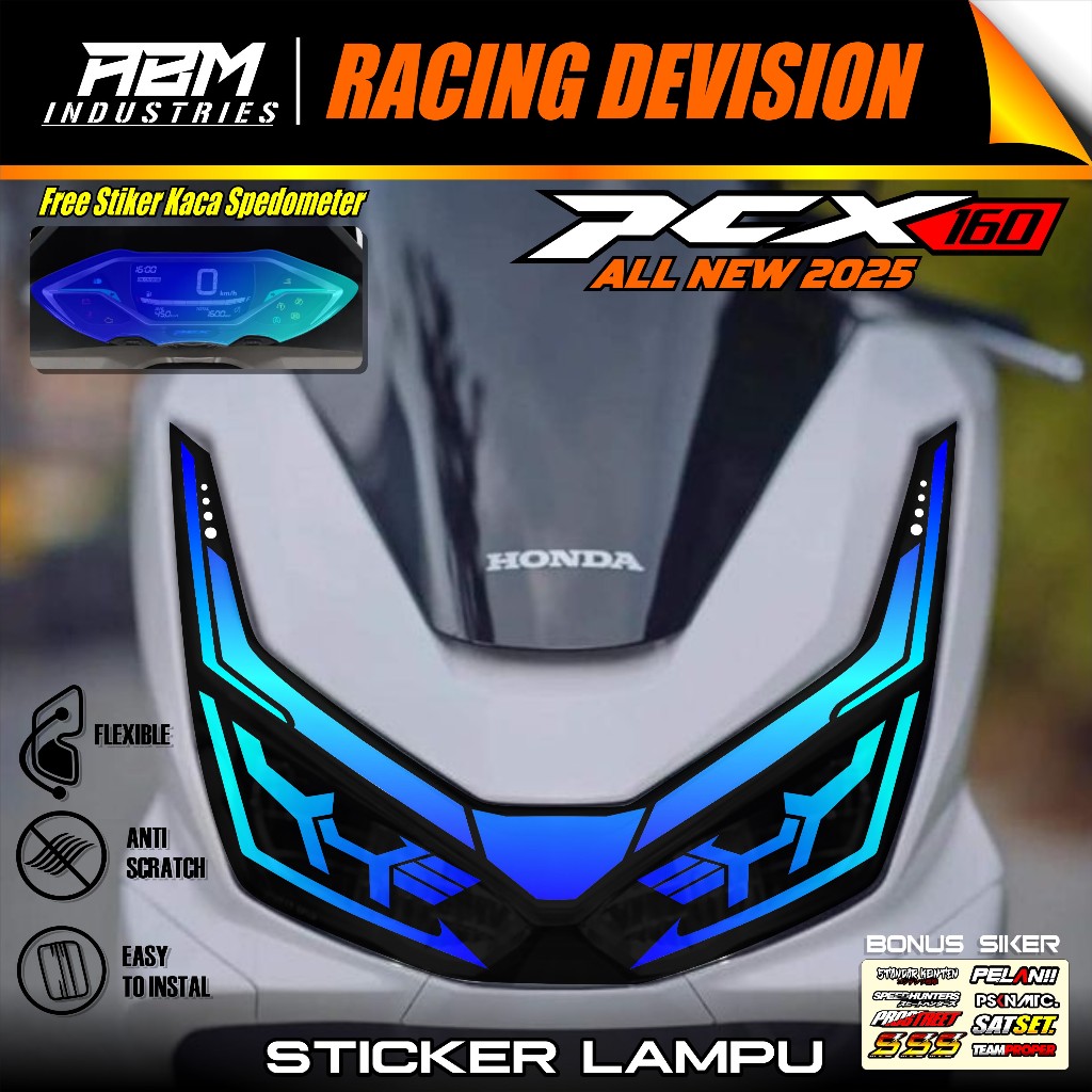 TRANSPARENT สติ๊กเกอร์ไฟมอเตอร์ไซค์ PCX 160 ใหม่ 2025 - สติ๊กเกอร์ไฟมอเตอร์ไซค์ PCX 160 2025 VARIATI