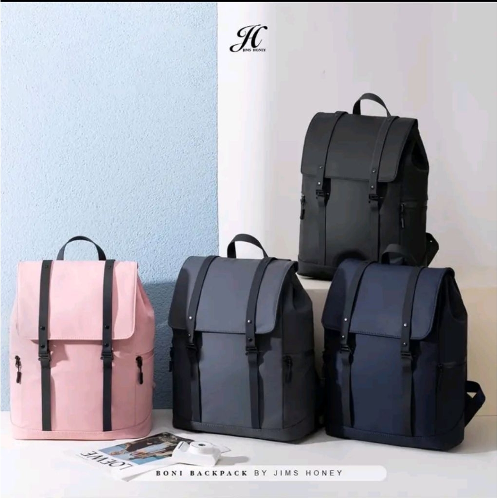 BONI BACK PACK JIMS HONEY/ JIMS HONEY กระเป๋าเป้สะพายหลังสําหรับผู้ชายและผู้หญิง