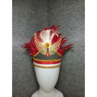 Topi karnaval merah putih/mahkota hiasan kepala garuda ready