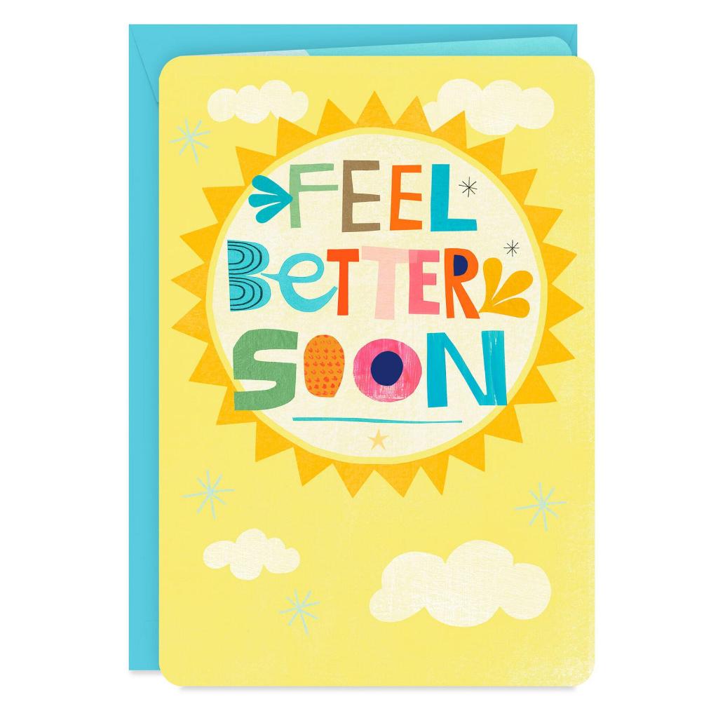 การ์ด JUMBO GREETING- HALLMARK- FEEL BETTER SOON- GET WELL SOON CARD