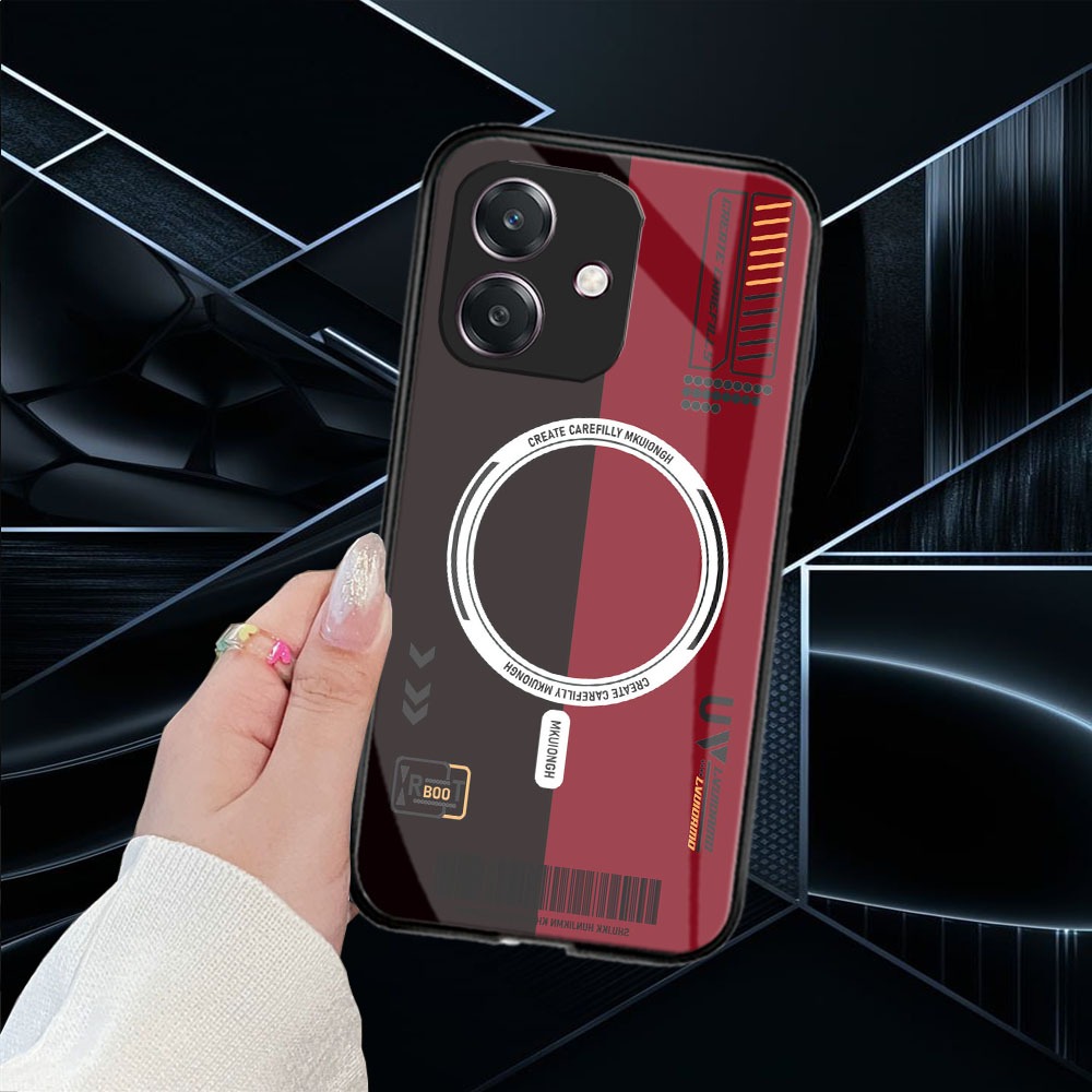 ล่าสุดOppo A5i Glass Softcase 2025 - เคสOppo A5i - เคสOppo A5i HP - เคสOppo A5i HPคลุมทั้งหมดกล้องป้