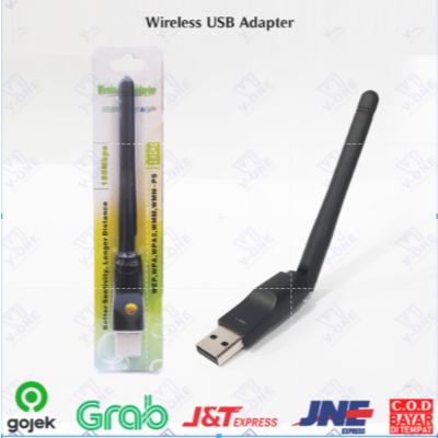 อะแดปเตอร์ USB WIFI คอมพิวเตอร์ 150Mbps USB DONGGLE WIFI PC พร้อม ANTENNA WIFI USB DONGLE MT 7601
