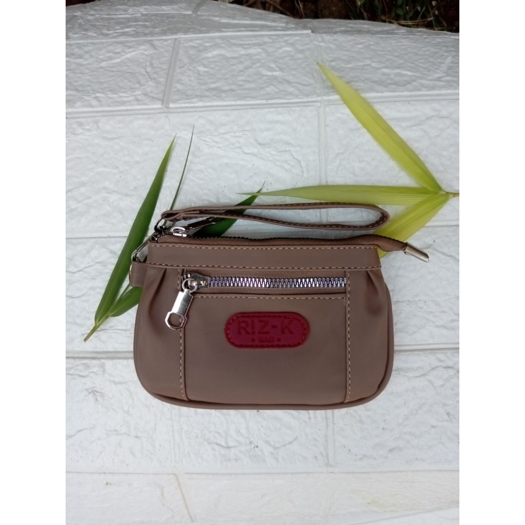 RIZKA POUCH COIN WALLET/WOMENS TWO-COMPANY COIN WALLET/MINI POUCH WALLET