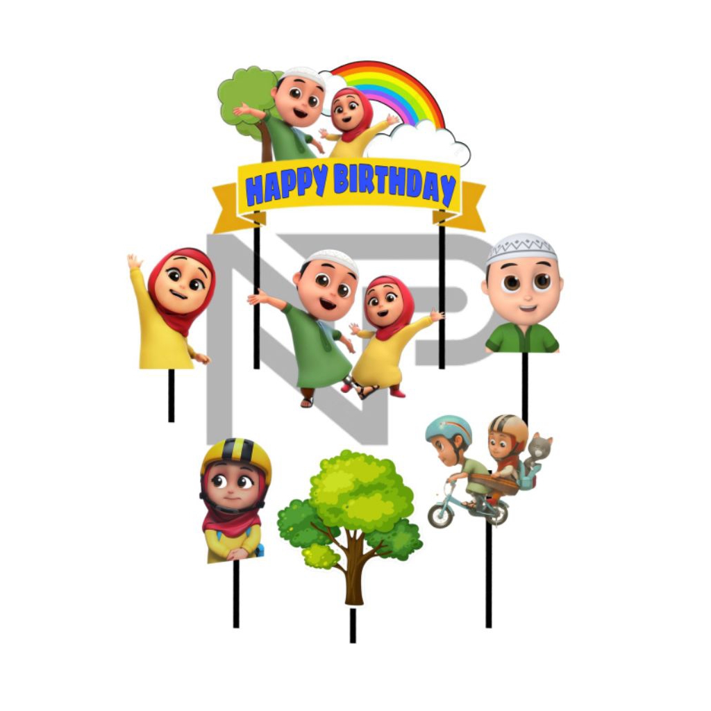 เค้ก ท็อปเปอร์/ตกแต่งเค้กวันเกิด//ตัวอักษร nusara Omar Hana และอื่นๆ