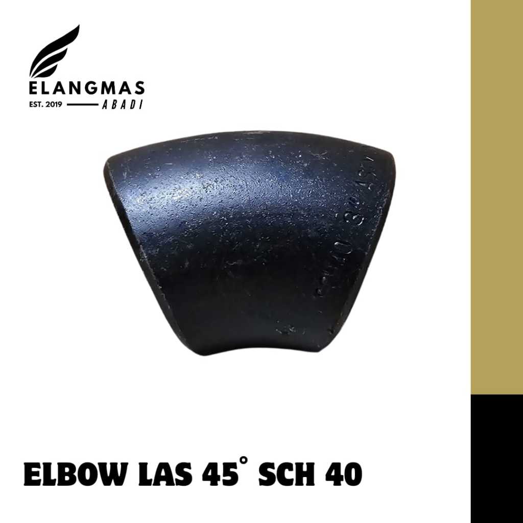 ข้องอเหล็กคาร์บอน / Knee Las Sch40 45 องศา (ไม่มีรอยต่อ) BS 5"