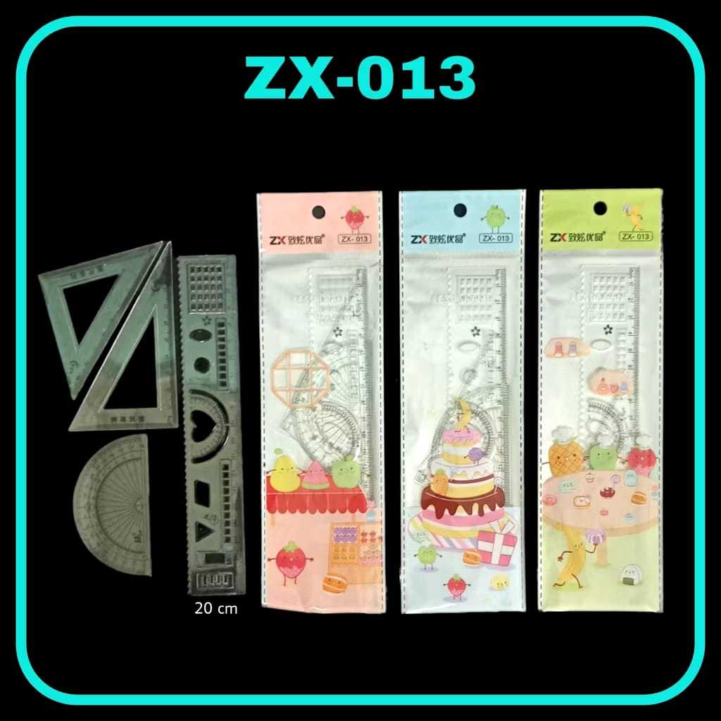 4 ชิ้น RULER SET 4 IN 1 RULER SET THICK MATERIAL TRIANGLE ARC LINE