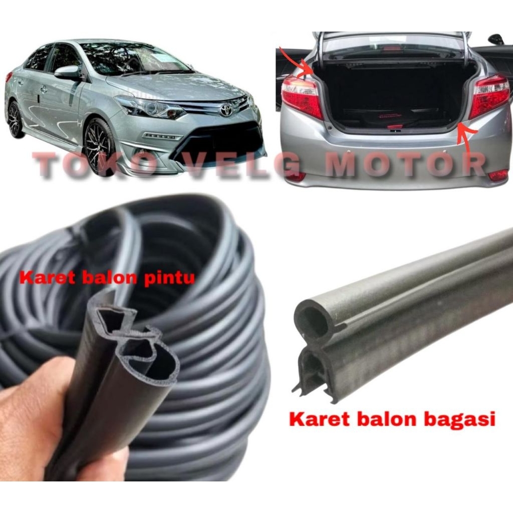 ลูกโป่งยางยางประตูร่างกาย ลูกโป่งหลัง vios gen 1 vios gen 2 vios gen 3