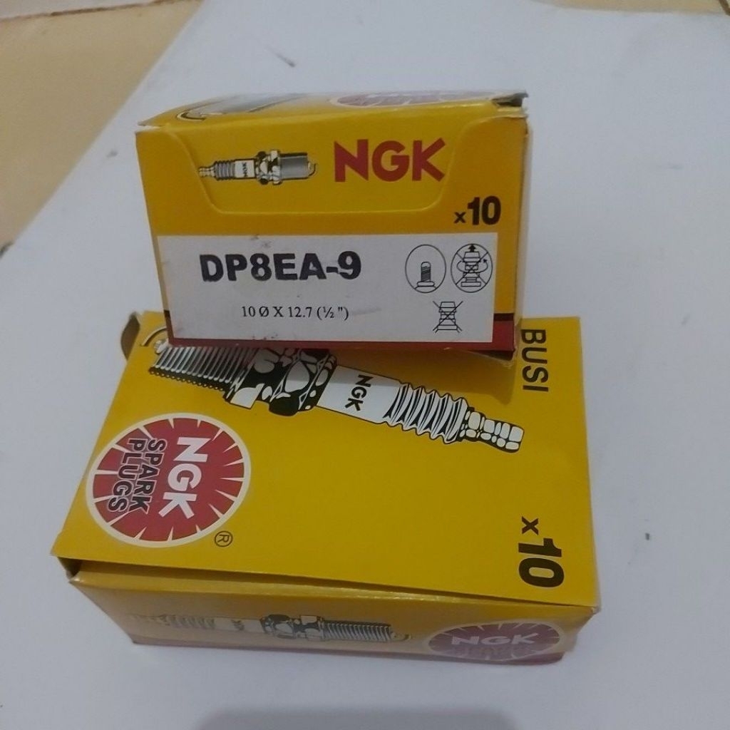 หัวเทียน NGK DP8EA-9 1 กล่อง มี 10 ชิ้น สําหรับรถมอเตอร์ไซค์ GL Pro Tiger Revo Mega Pro