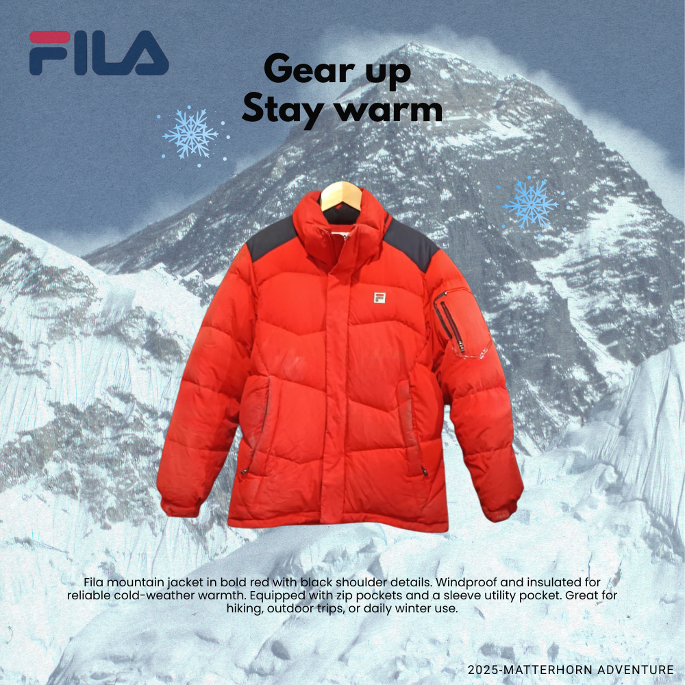 แมทร์ฮอร์น | FILA PUFFY JACKET RED EDITION MOUNTAIN CLIMING JACKET