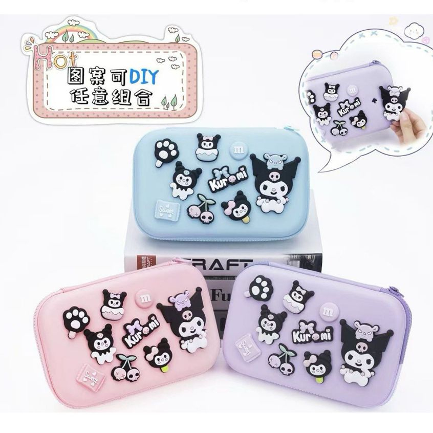 กล่องดินสอ DIY Pop Up พร้อม Kuromi Motif DD603 Soft Pencil Case Large