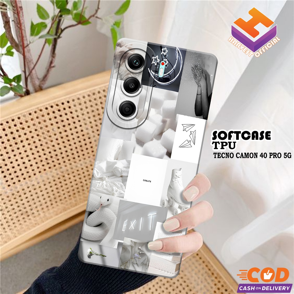 เคส Tecno Camon 40 Pro 5G ล่าสุด - เคส Tecno Camon 40 Pro 5G Softcase - Pro Camera Softcase Case - T