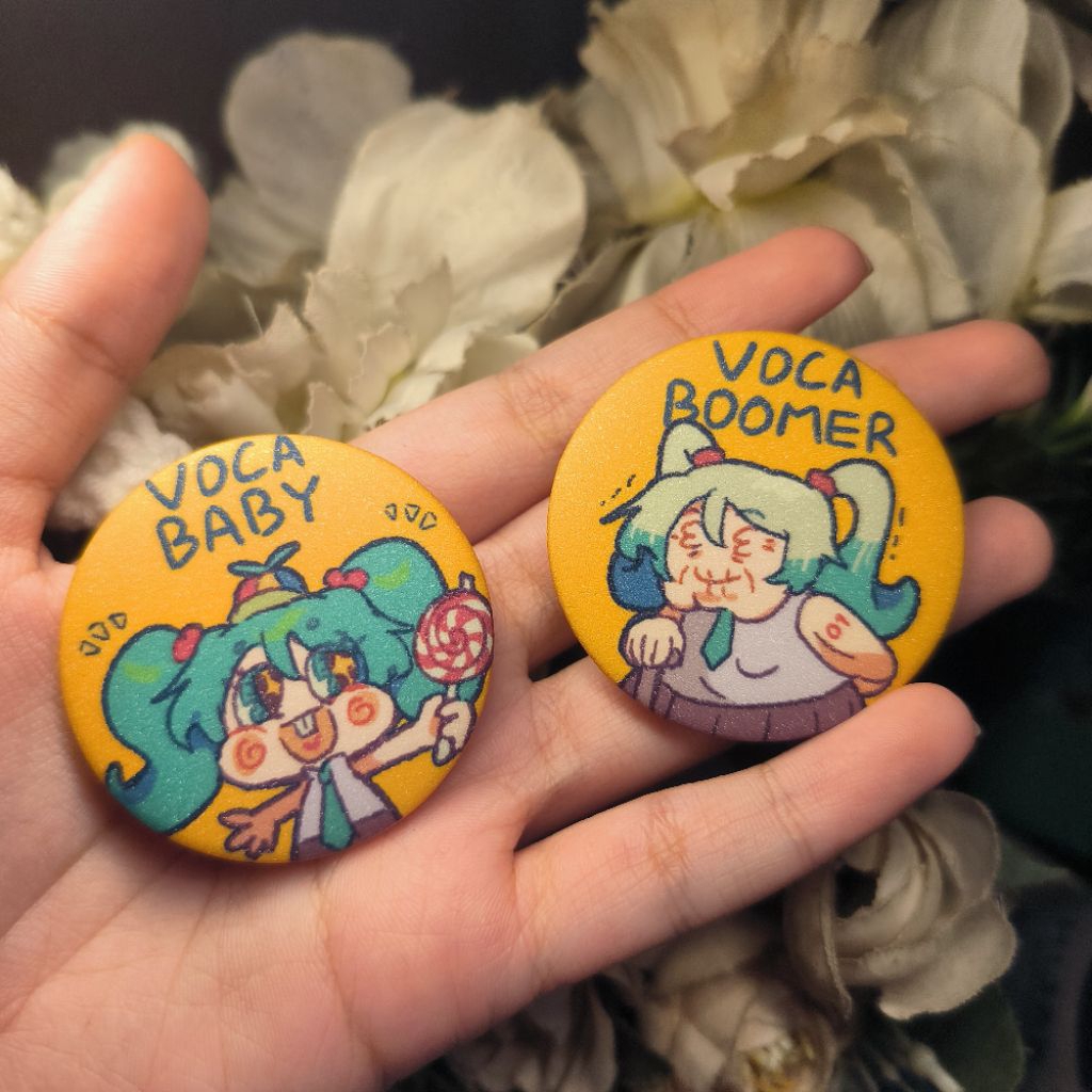 [สต็อกจํากัด] Hatsune Miku 4mm Vocaloid เข็มกลัด Pin โครงการ sekai