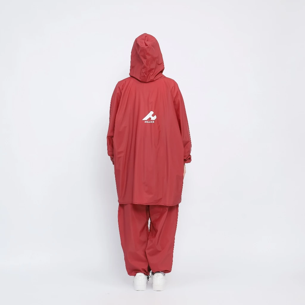 เสื้อกันฝน Hijasku ชุดโค้ท PVC หนา thumbnail 9