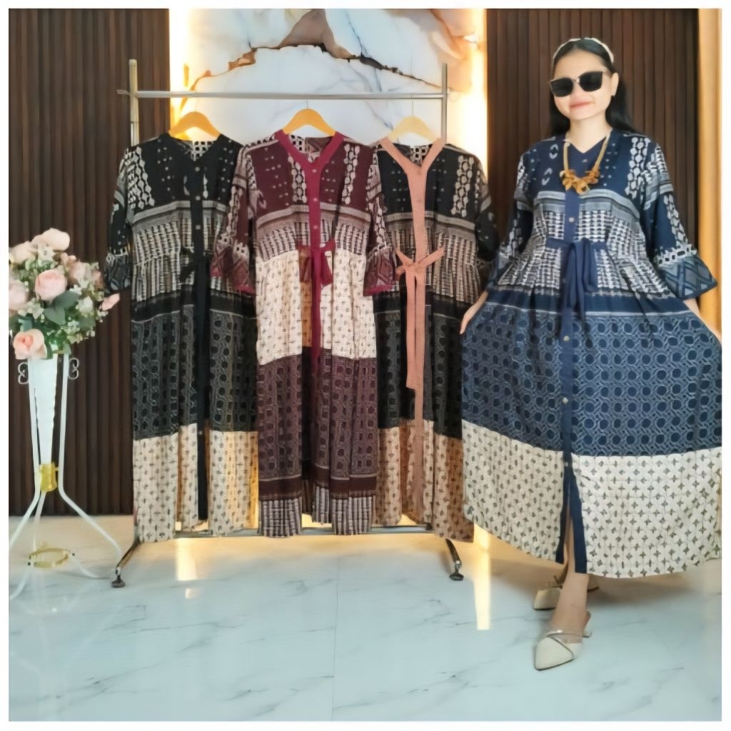 MIDI/DRESS RAYON PREMIUM NAIRA DRESS AL FATH & ARRUM