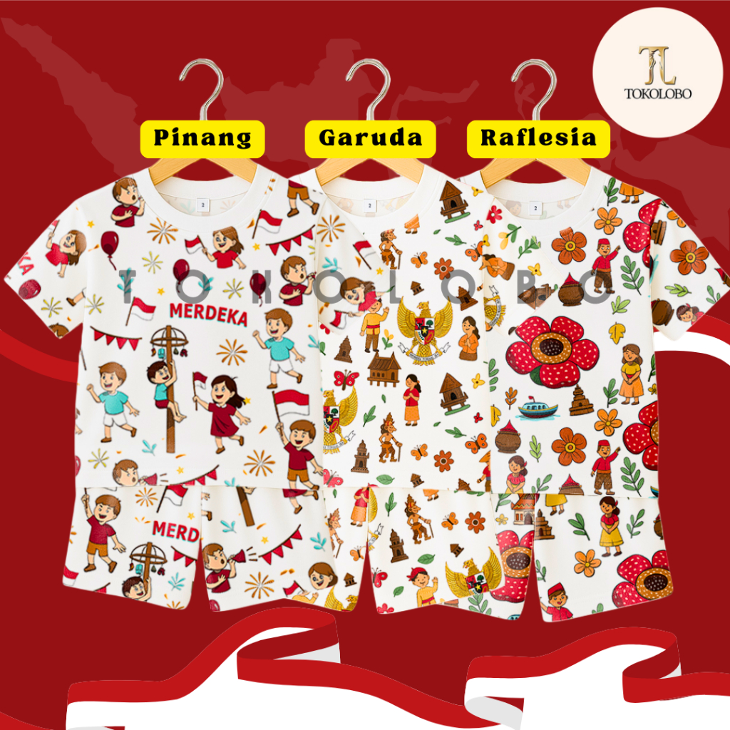 TOKOLOBO 2.2 BIG INDONESIAN AUGUST CHILDRENS SUITS PRINTING