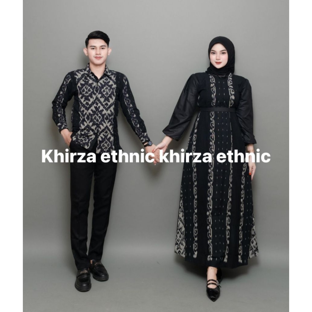 WIJAYANTI BLACK COUPLE WOVEN CLOTHES - COUPLE - COUPLE CLOTHES - WOVEN COUPLE - คูปอง