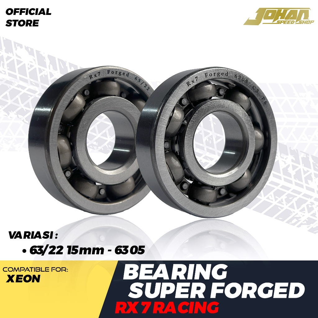 แบริ่ง Super Forged Rx7 Racing Xeon 63/22 15mm 6305 Johan Garage