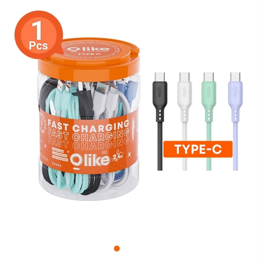 (PCS) OLIKE D306C DATA CABLE TYPE C 2.4A D306 การรับประกันอย่างเป็นทางการ Original OlyIKE D306
