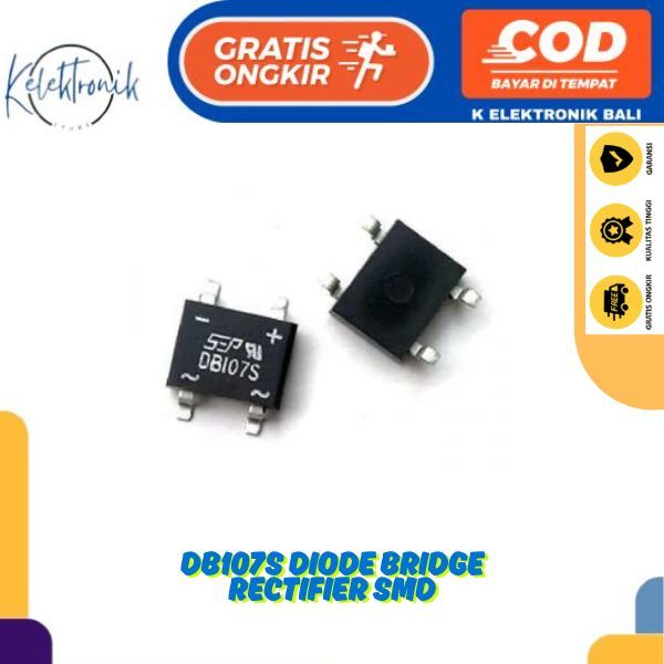 ไดโอด DB107S ไดโอดบริดจ์ Rectifier DB107 DB 107S 1A 1000V SMD
