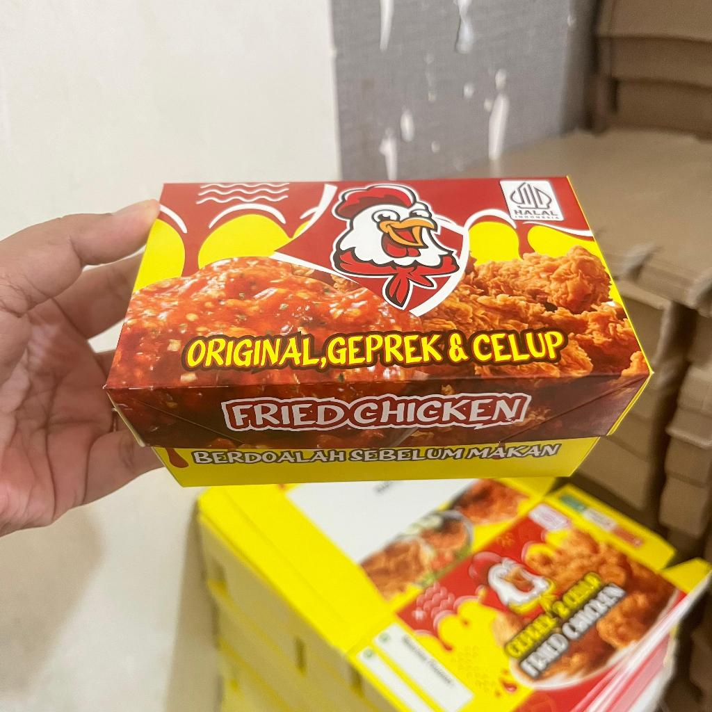 S / XS PRINTED DIP / กล่องไก่ทอด / กล่อง KFC / กล่องจิ้มไก่ / เกพรีก / ไก่ KFC / geprek penet /luchb