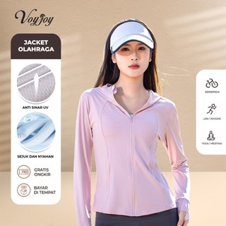 Voyjoy Jaket Anti UV Baju Olahraga Outdoor Wanita UPF50+ Jacket Pelindung Matahari