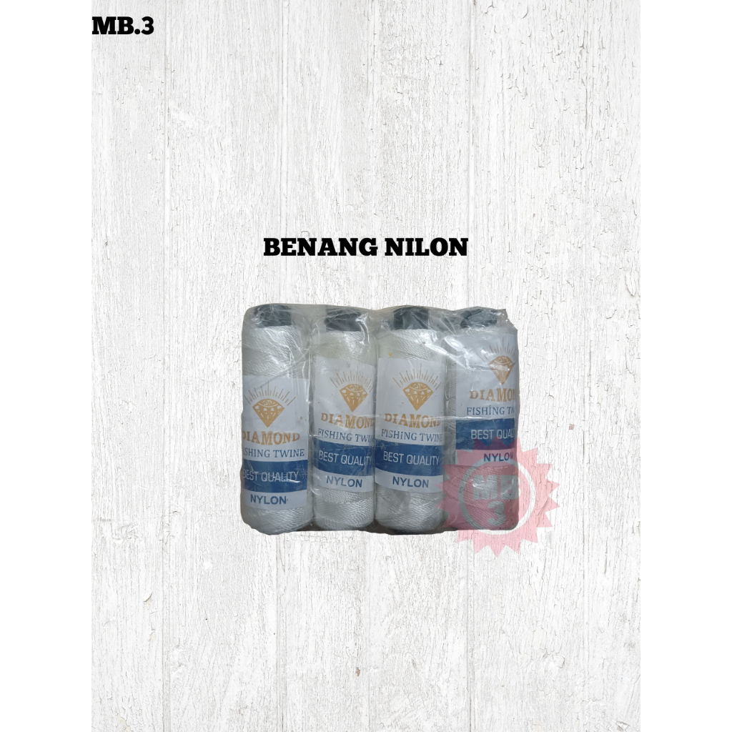 MB3 - NYLON THREAD | แบรนด์เพชร | NYLON ROPE THREAD | ด้ายเกลียว