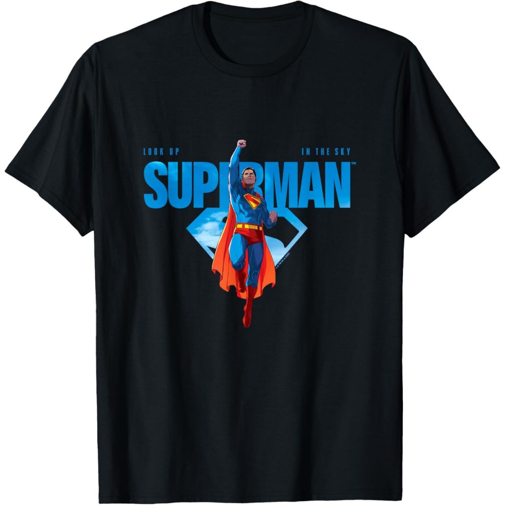เสื้อยืดเด็กและผู้ใหญ่ของอําพัน 24s Superman (2025) เสื้อยืดโลโก้ Look Up In The Sky Superman