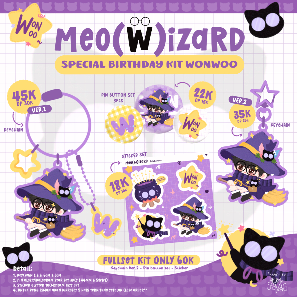 [PRE ORDER] Meo(W)izard Special Birthday Kit Wonwoo Seventeen