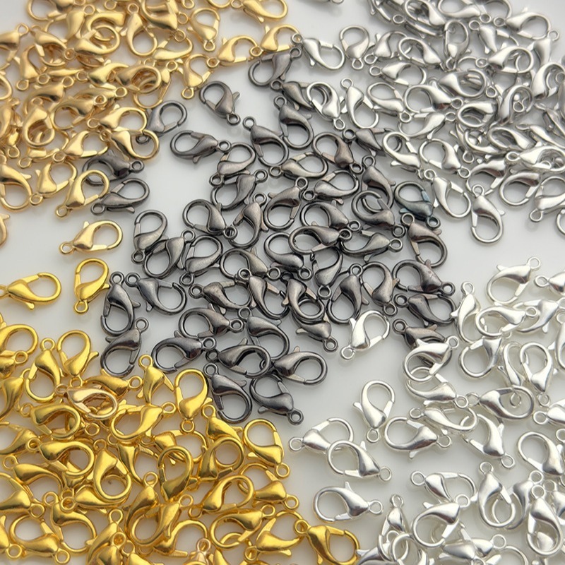 กุ้งค็อกเทลกุ้งก้ามกรามตะขออุปกรณ์เสริมสร้อยคอและสร้อยข้อมือวัสดุงานฝีมือ Diy ป้องกันสนิม KADAI INDO