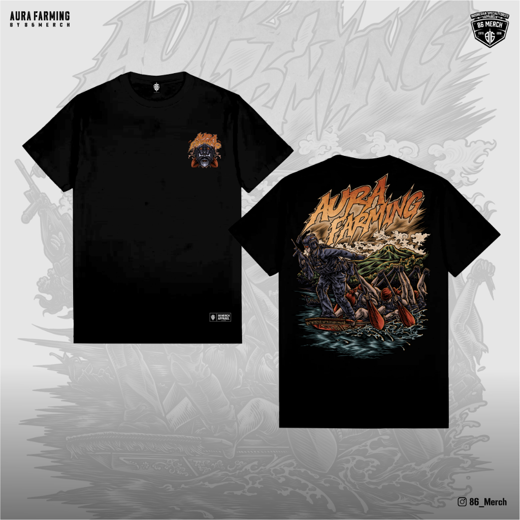 AURA FARMING TSHIRT BY 86MERCH TSH-AUR-75