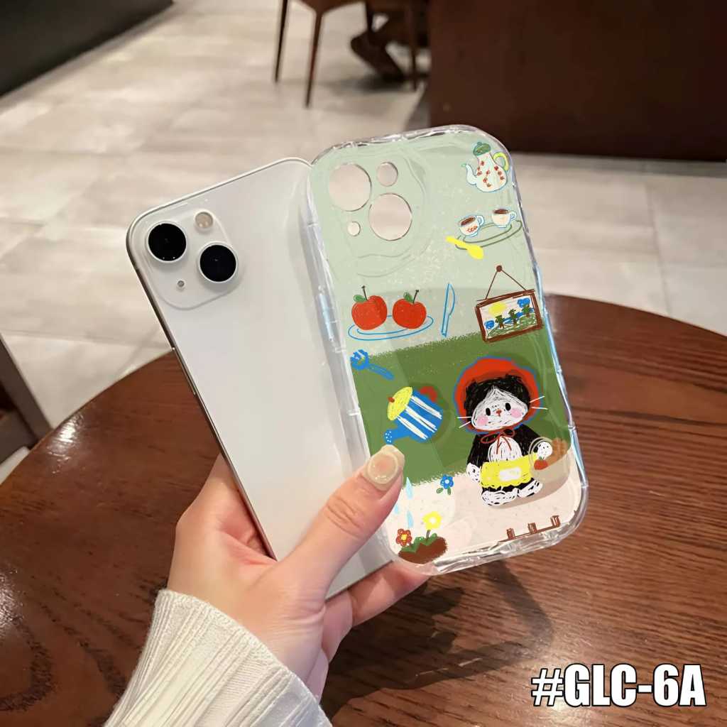 Softcase ซิลิโคนใสละลายWaveกรณีน่ารักDoggyภาพการ์ตูนสําหรับVivo V29 5G Vivo V29E 5G Vivo V30 5G Vivo