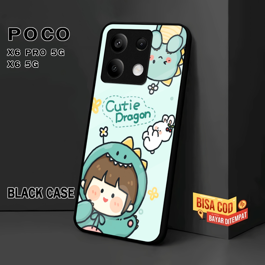 ( RC 38 ) SOFTCASE CASING GLOSSY สําหรับ XIAOMI POCO X6 5G l X6 PRO 5G l M6 PRO 4G l อะนิเมะ motif C