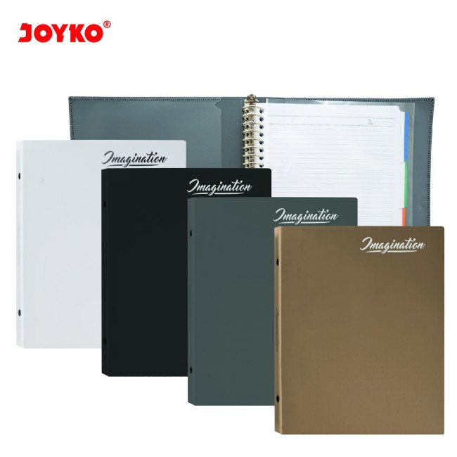 Joyoko TSPL-M508 A5 Binder Note / Simple A5 Binder / Joyko Dark Black Binder / Good