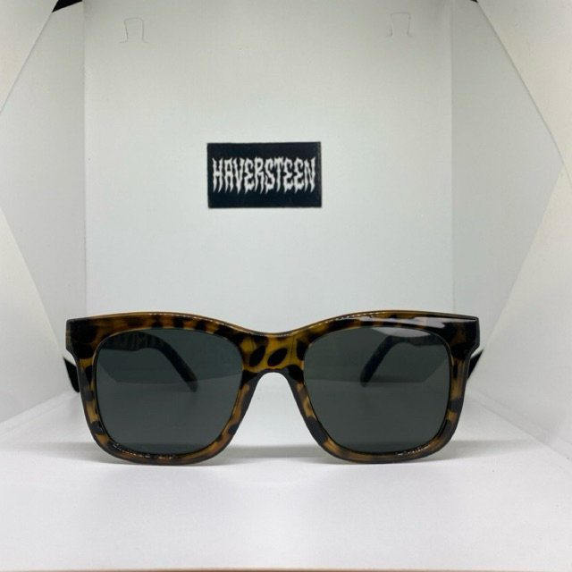 | ท่าเรือ | TORTOISESHELL LEOPARD BLACK SQUARE GLASSES BY HAVERSEEN