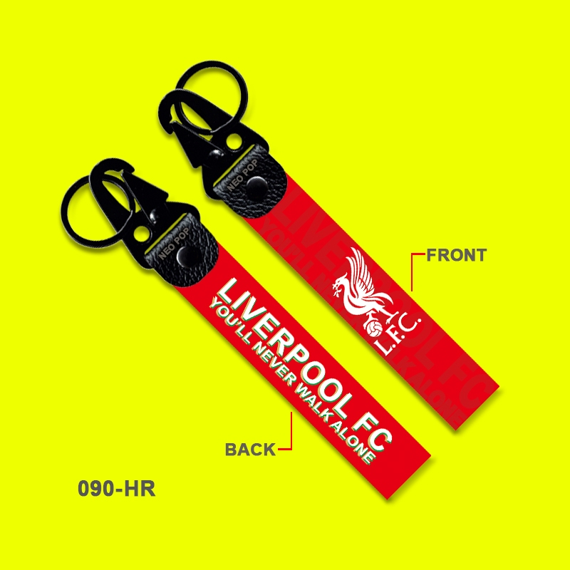 GANTUNGAN PREMIUM KEYCHAIN LIVERPOOL FC โลโก้ MOTORCYCLE KEYCHAIN รถไฟฟ้า SOUVENIR สินค้า FOOTBALL CLUB SOLGAN YOULL NEVER CHAMPION ALONE THIS IS ANFIELD PREMIER รองเท้ายูCL