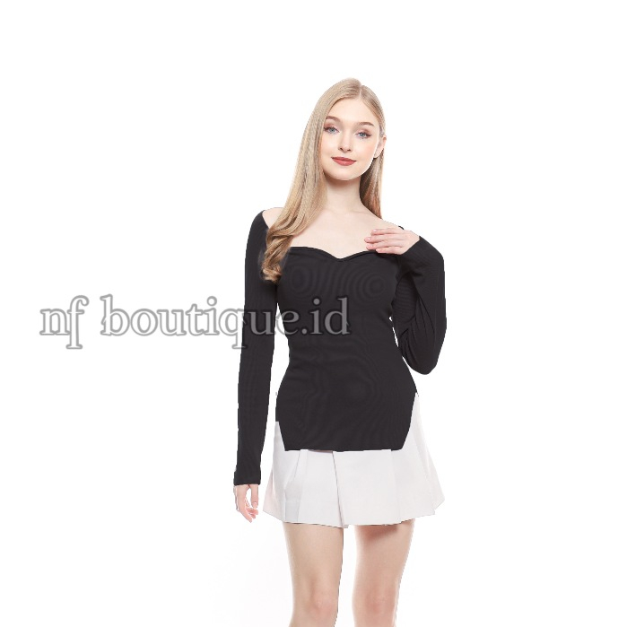 ZELLE LONG SLEEVE TOP / WOMENS TOP / CASUAL / LATEST KOREAN LOOKE LONG SLEEVE WOMENS KNIT TOP