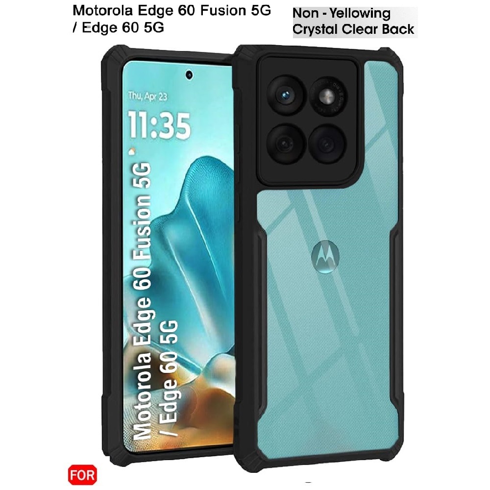 [ MOTOG45 ] เคสฝาหลังใสคริสตัลกันกระแทกสําหรับ Motorola G45 5G | EDGE 60 FUSION / PRO / การป้องกัน 3